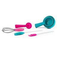 Holstein Housewares HB-07014EM 12-Piece Baker Set - Teal/Magenta