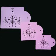 BleuMoo Plastic Cake Spray Flowers Mould Coffee Print Mould Decoration Tool N3