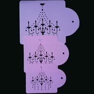 BleuMoo Plastic Cake Spray Flowers Mould Coffee Print Mould Decoration Tool N4