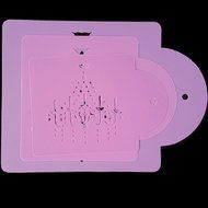 BleuMoo Plastic Cake Spray Flowers Mould Coffee Print Mould Decoration Tool N5