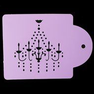 BleuMoo Plastic Cake Spray Flowers Mould Coffee Print Mould Decoration Tool N7