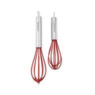 Farberware Professional Silicone Mini Whisks (Red, Set of 2) N3