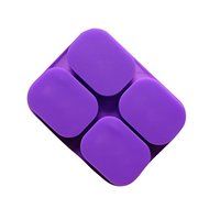 4 Hole Little Angel Silicone Cake Mold Pan 7"x5.5"x0.8" Color At Random N2