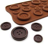 3D Button Fondant Cake Bread Decorating Sugarcraft Silicone Pop Mold Mould DIY Tools N2