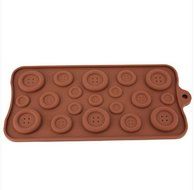 3D Button Fondant Cake Bread Decorating Sugarcraft Silicone Pop Mold Mould DIY Tools N4