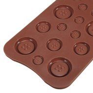 3D Button Fondant Cake Bread Decorating Sugarcraft Silicone Pop Mold Mould DIY Tools N6