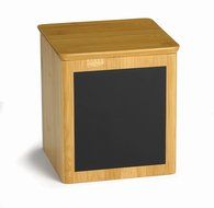 TableCraft RCBS667 Write-On Bamboo Riser, 6-Inch, Square, Black