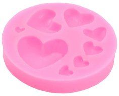 Beauty Clubs 3D DIY Heart Fondant Mold Silicone Cake Decorating Craft Sugar Chocolate Mould N2