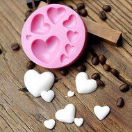 Beauty Clubs 3D DIY Heart Fondant Mold Silicone Cake Decorating Craft Sugar Chocolate Mould N3