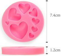 Beauty Clubs 3D DIY Heart Fondant Mold Silicone Cake Decorating Craft Sugar Chocolate Mould N7