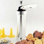 "Stainless Steel Non-Stick Cookie Press Set Include 22 Shapes &amp; 4 Decorating Tips" shopping