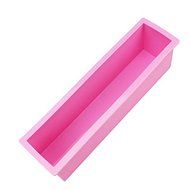 MEXUD-Rectangle Loaf Soap Mold Silicone DIY Cold Processing Tools Cake Baking Toast (Pink)