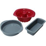 Webake 3-Pack Silicone Baking Essential Mold Set, Non-stick Bakeware Set, Large 9-inch Bundt Cake Pan, Loaf Pan... N2