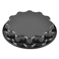 uxcell Metal Flower Shape Kitchen Bakery Non-stick Surface Pie Dish Cake Mold Pan Baker Black N2