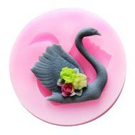 Longzang mini swan F0526 Fondant Mold Silicone Sugar mold Craft Molds DIY gumpaste flowers Cake Decorating