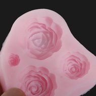 4 Different Sizes Roses Fondant Cake Decorating Mold N2