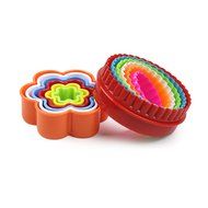 LoveS 22Pcs Biscuit Cutters Cookie Cutters Sandwich Cutters Plastic Bpa-free Multi-size Vibrant Colors Shapes... N3
