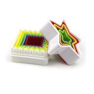 LoveS 22Pcs Biscuit Cutters Cookie Cutters Sandwich Cutters Plastic Bpa-free Multi-size Vibrant Colors Shapes... N4