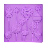 Mr.S Shop 3D Christmas Theme Colorful Balls Decoration Silicone mold Fondant Sugar Chocolate Mold Cake DIY Decoration... N3