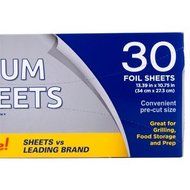 Aluminum Pop-up Foil Sheets. 13-3/8x10&frac34;" . Packaging may vary. (150) N2