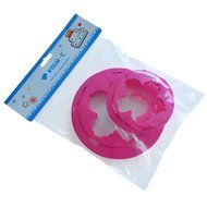 FOUR-C Cake Supplies Decor Fondant Cutters Sugarpaste Cutters A Set Of Peony Cutter for Cupcake Color Red N4