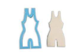 Wrestling Uniform Cookie Cutter - LARGE - 4 Inches