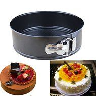 "10 Inch Non-stick Cake Pan favose Stainless Steel Live Bottom Cake Pans Mold" shopping N2