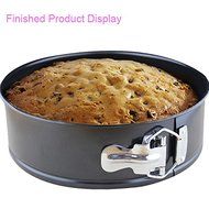 "10 Inch Non-stick Cake Pan favose Stainless Steel Live Bottom Cake Pans Mold" shopping N3