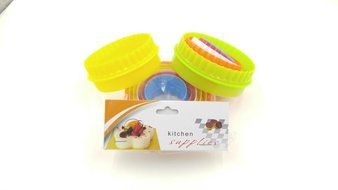 Cookie Cutter Two Sided Round Cookie Cutters and Biscuit Cutter Great Set of 6pc From La Cucina&#039;s Best, Premium...