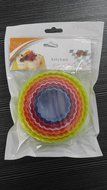 Cookie Cutter Two Sided Round Cookie Cutters and Biscuit Cutter Great Set of 6pc From La Cucina&#039;s Best, Premium... N4