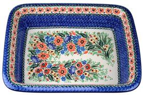 Ceramika Artystyczna Polish Hand Painted Large Baking Dish 14" x 11.25" x 2.75"