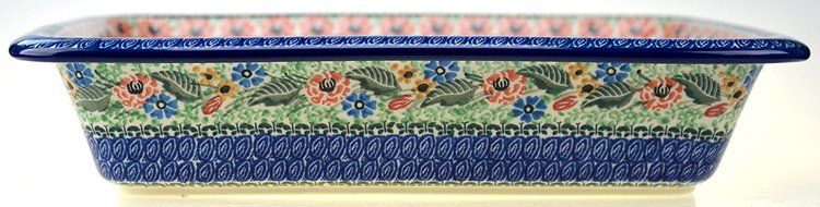 Ceramika Artystyczna Polish Hand Painted Large Baking Dish 14" x 11.25" x 2.75" N2