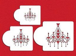 Chandelier Cake Stencil Set by Designer Stencils