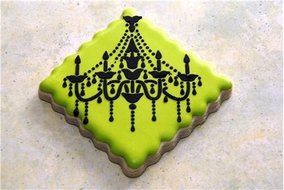Chandelier Cake Stencil Set by Designer Stencils N3