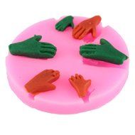 Lariy New Silicon 6 Hands Cake DIY Muffin Chocolate Cookie Baking Mold Mould Pan &pound;&uml; random color&pound;