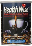 Healthwise Low Acid Columbian Gourmet Supremo Decaffeinated Coffee, 12 Ounce