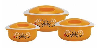 Cello Hot-Treat Casserole Insulated Hot Pot, Food Warmer, 3-Piece Set