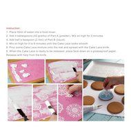 ART Kitchenware Lace Molds Cake Decorating Silicone Fondant Lace Mold 8.5&times;6.5&times;0.06 inch LFM-41 N5