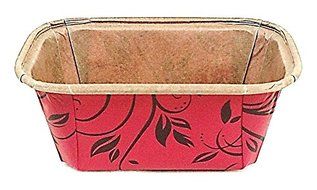 Mini Scroll Design Paper Loaf Baking Mold - Red - 3.14" x1.57"x1.57'' (Pack of 600)