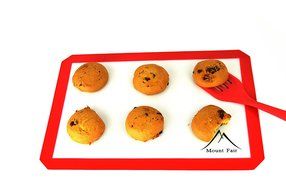 Premium Non Stick Silicone Baking Mats Set-2 Pack with 5 Kitchen Utensils + Zester/Grater Red N4