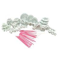 47pcs Cake Fondant Decoration Tools Mold Set Sugarcraft Icing Cutters Plungers