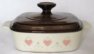 Corning Ware Forever Yours A-1-B 1 Liter Casserole with Amber Lid