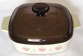 Corning Ware Forever Yours A-1-B 1 Liter Casserole with Amber Lid N2