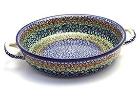 Polish Pottery Baker - Round with Handles - Large - Unikat Signature U151