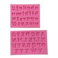 Yunko 26 Uppercase Lowercase English Letters Alphabet Shaped 3d Silicone Cake Fondant Mold Cake Decoration Mold