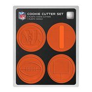 NFL Licensed 4 piece Cincinnati Bengals Plastic Cookie Cutter Set