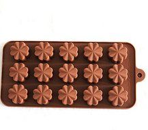 Ning store Lucky Clover Shape Oven Silicone Cake Baking Molds Chocolate Candy Making Molds DIY Handmade Soap Molds...