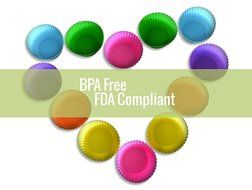 Silicone Cupcake Baking Cups Set of 12 N3