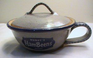 Bastine Pottery 1996 Hurst's HamBeens Individual Casserole
