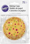 Wilton Standard Baking Cups 75-Pack Dots, Teal